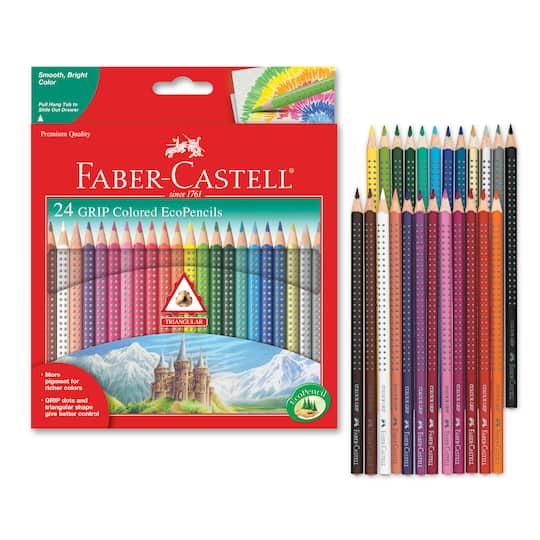 Faber-Castell 24 Color GRIP EcoPencils Set